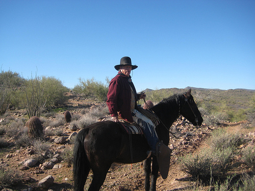 Take a horseback riding vacation in the Sonoran desert with Rancho de los Caballeros Naturalist Dick Fredrickson